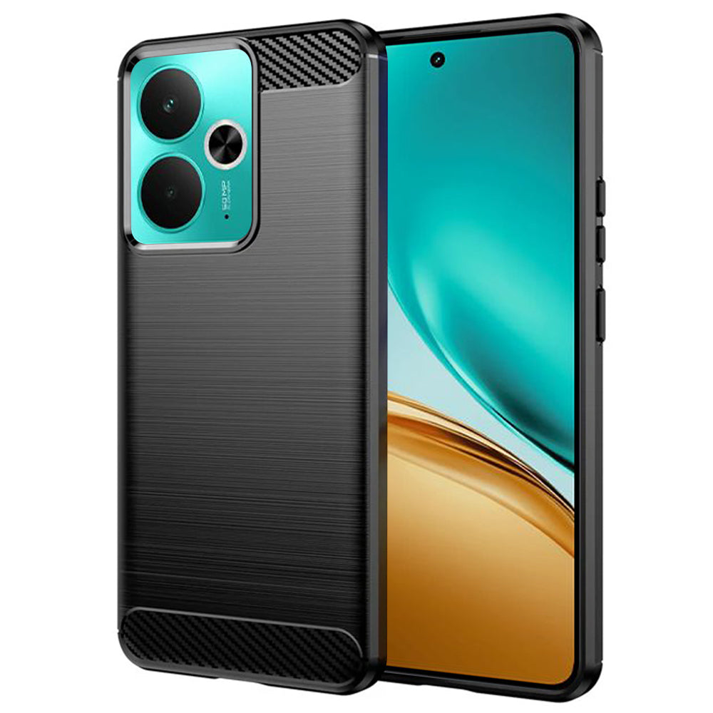 Techsuit - Carbon Silicone - Realme 14 / Realme 14T / Realme P3 5G - Black