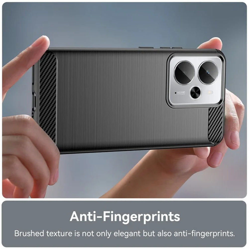 Techsuit - Carbon Silicone - Realme 14 / Realme 14T / Realme P3 5G - Black
