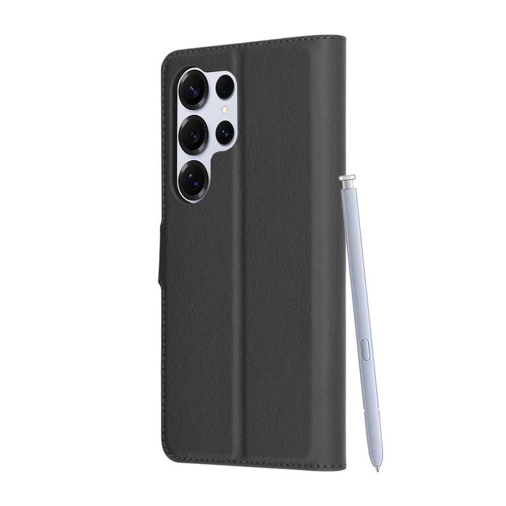 Techsuit - Leather Folio - Galaxy S25 Ultra - Black