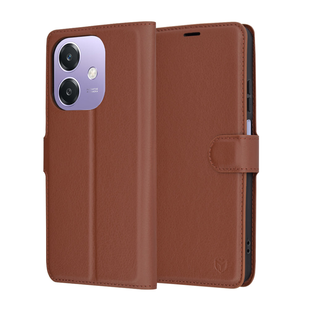 Techsuit - Leather Folio - Oppo A40 4G / A60 5G - Brown