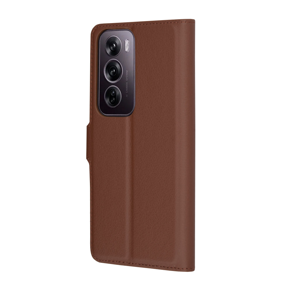 Techsuit - Leather Folio - Oppo Reno12 Pro - Brown