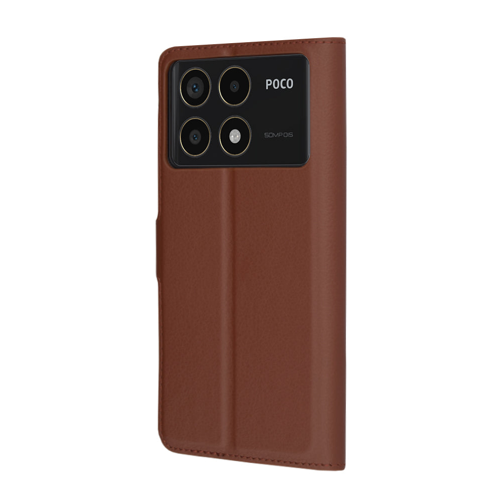 Techsuit - Leather Folio - Xiaomi Poco F6 Pro - Brown