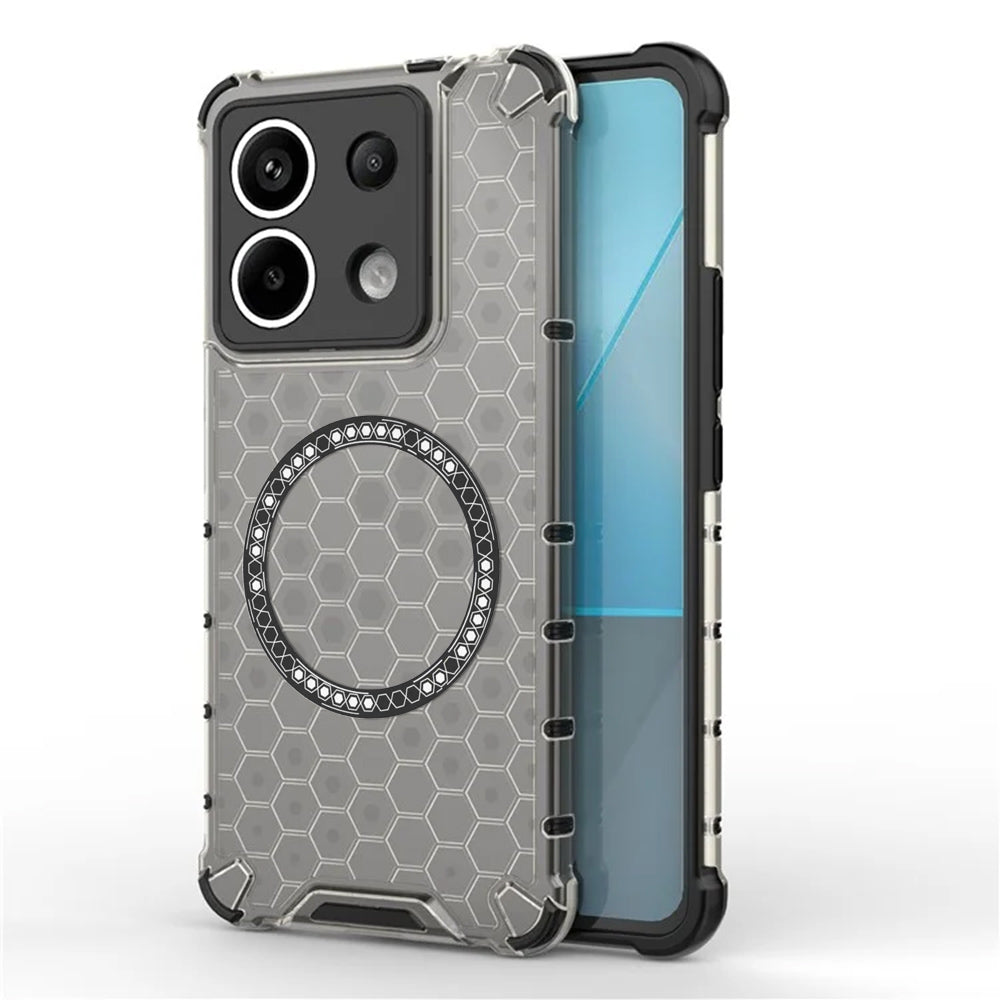 Techsuit - HoneyComb Shield MagSafe - Xiaomi Redmi Note 13 Pro 5G / Poco X6 - Black