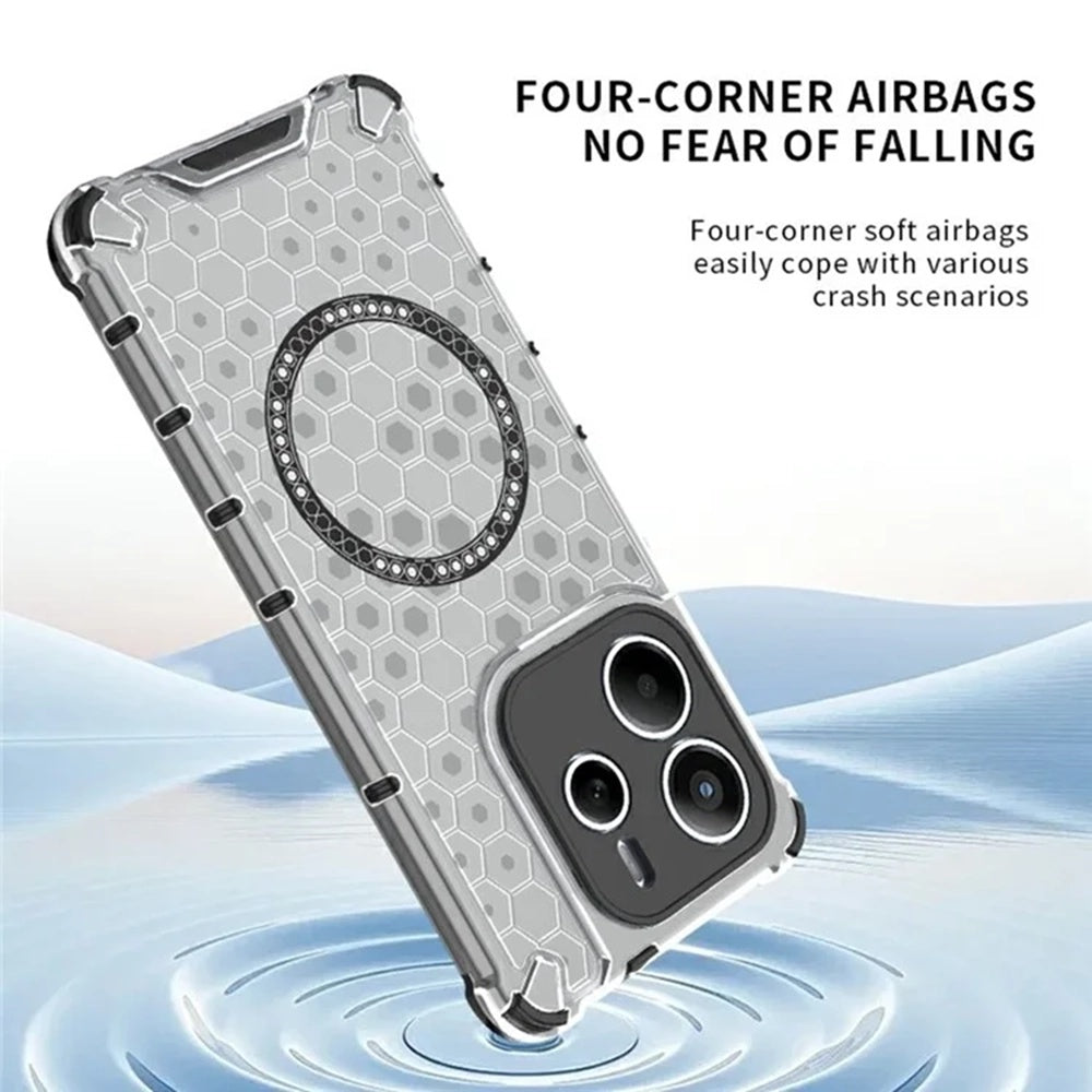 Techsuit - HoneyComb Shield MagSafe - Xiaomi Redmi Note 14 5G - Black