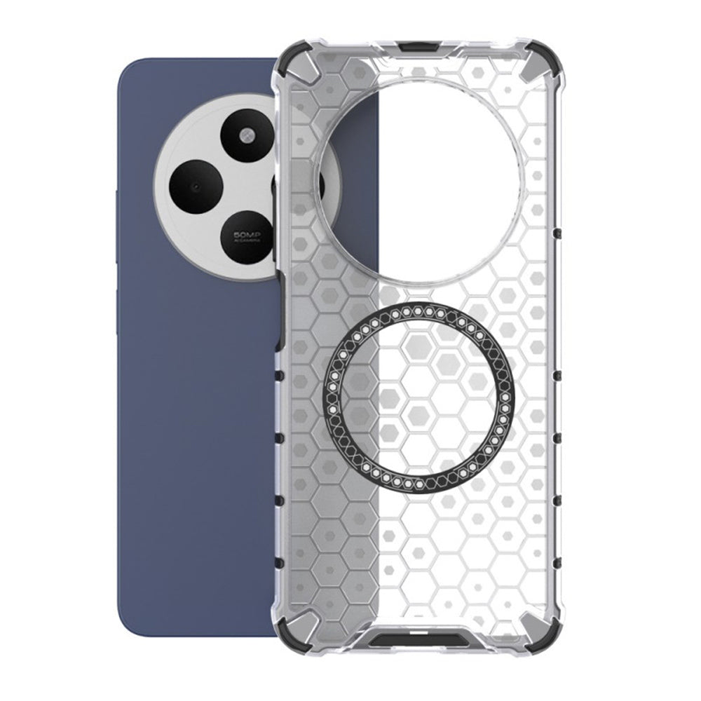 Techsuit - HoneyComb Shield MagSafe - Xiaomi Redmi 14C / Poco C75 - White