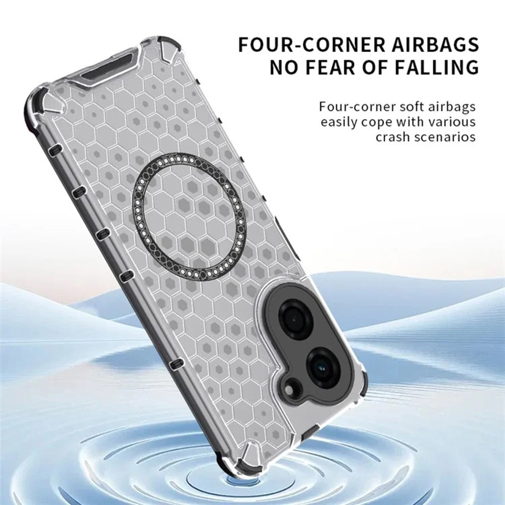 Techsuit - HoneyComb Shield MagSafe - Xiaomi Redmi A5 4G (Regional) - White