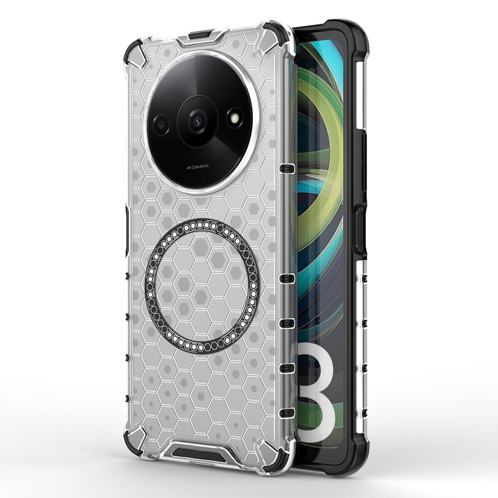 Techsuit - HoneyComb Shield MagSafe - Xiaomi Redmi A3 / Redmi A3x - White