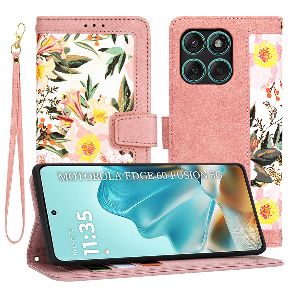 Techsuit - FlipCraft - Motorola Edge 60 / Edge 60 Fusion - Sweetheart Pink