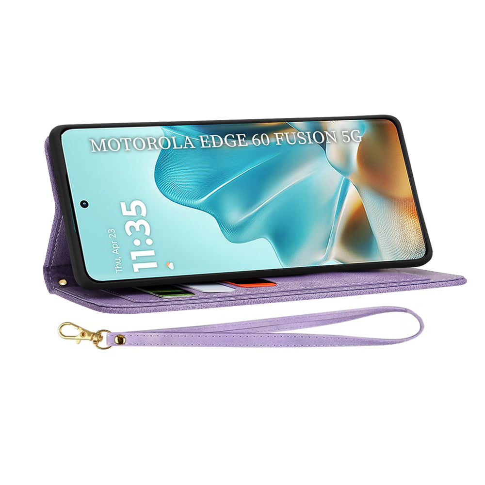 Techsuit - FlipCraft - Motorola Edge 60 / Edge 60 Fusion - Mysterious Purple
