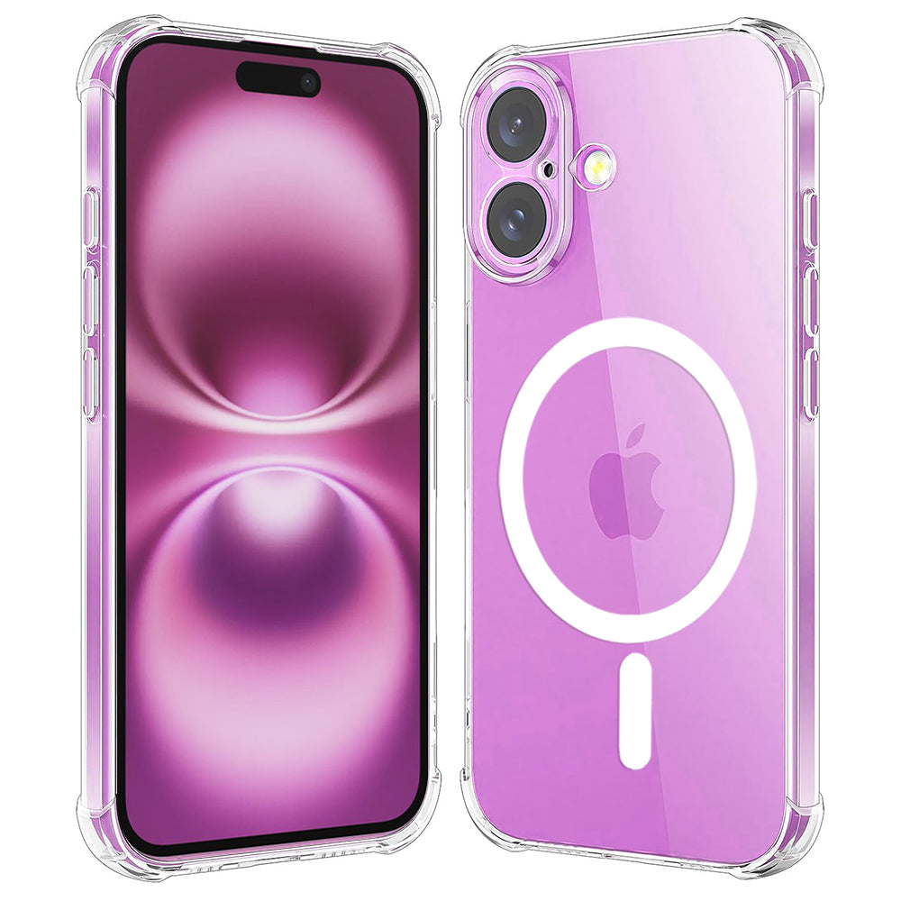 Techsuit - Shockproof Clear Silicone MagSafe - iPhone 16 Plus - Clear