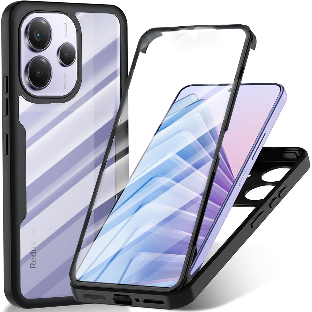 Techsuit - ColorVerse 360 Series + Screen Protector - Xiaomi Redmi Note 14 5G - Black