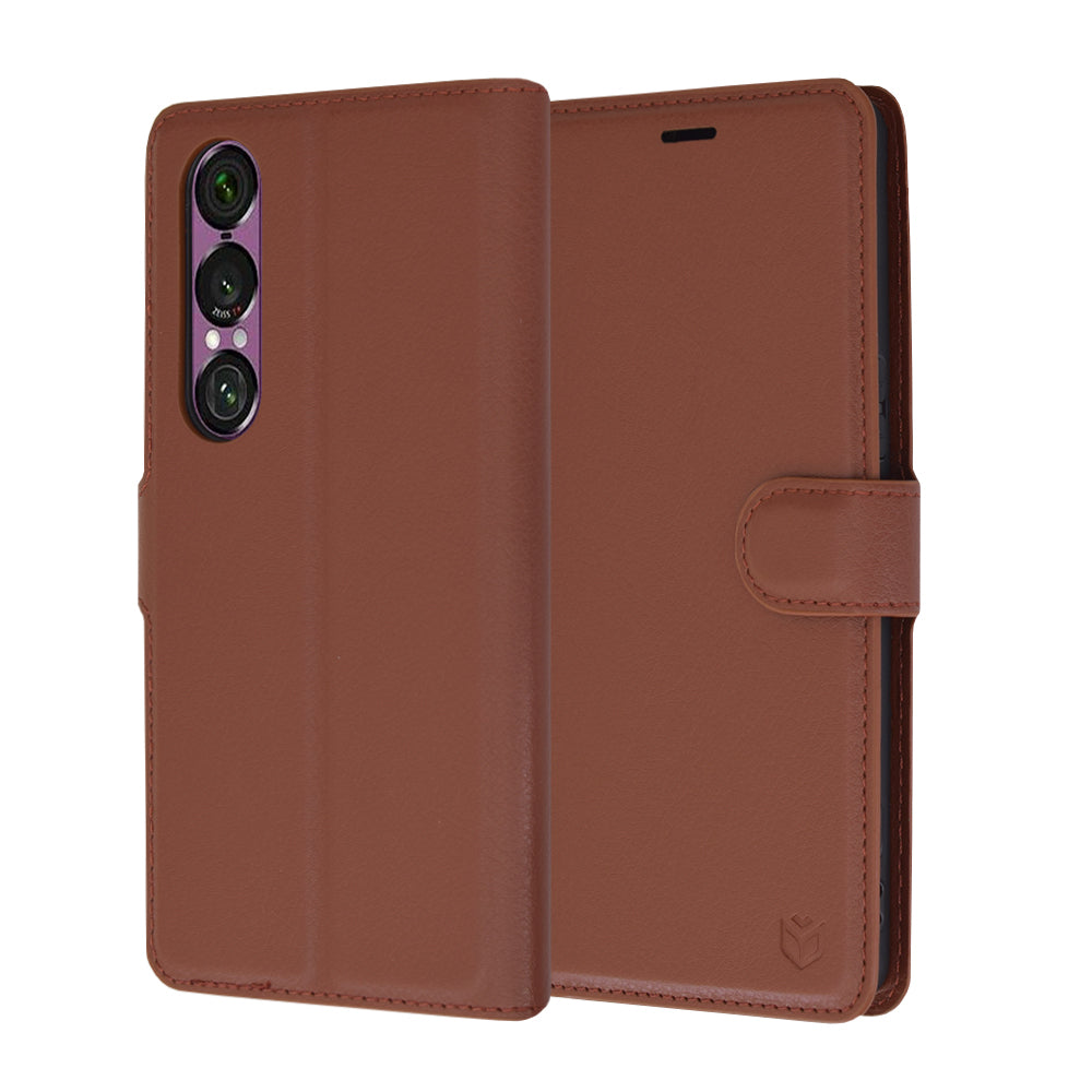 Techsuit - Leather Folio - Sony Xperia 1 VI - Brown