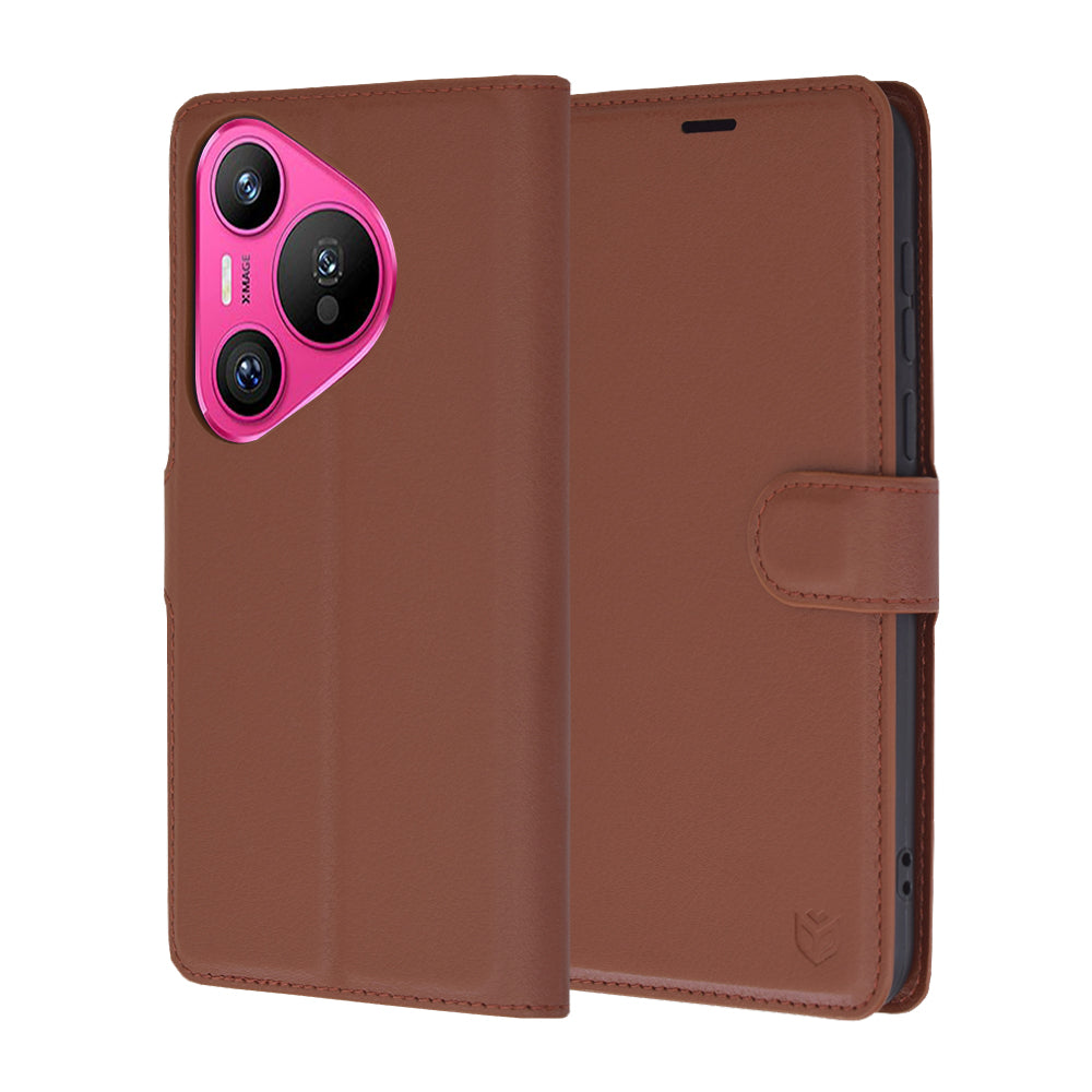 Techsuit - Leather Folio - Huawei Pura 70 - Brown