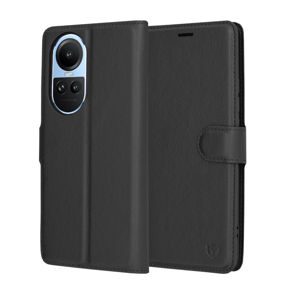 Techsuit - Leather Folio - Oppo Reno10 / Reno10 Pro - Black