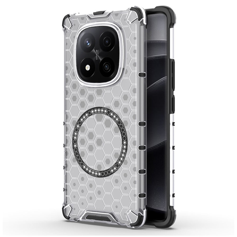 Techsuit - HoneyComb Shield MagSafe - Xiaomi Redmi Note 14 Pro+ 5G - White