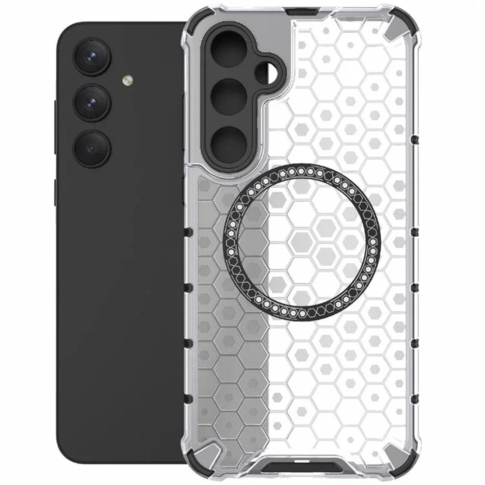 Techsuit - HoneyComb Shield MagSafe - Galaxy A35 5G - White