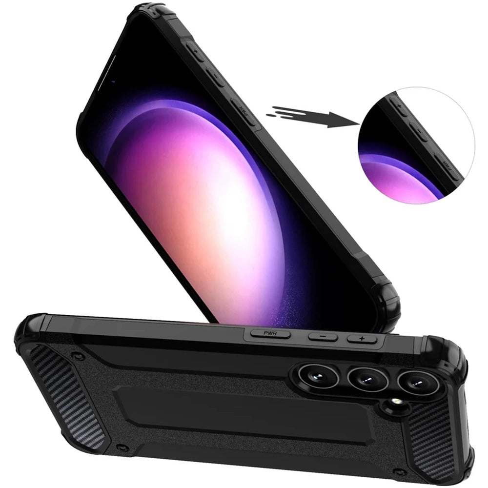 Techsuit - Hybrid Armor - Galaxy S25 Plus - Black