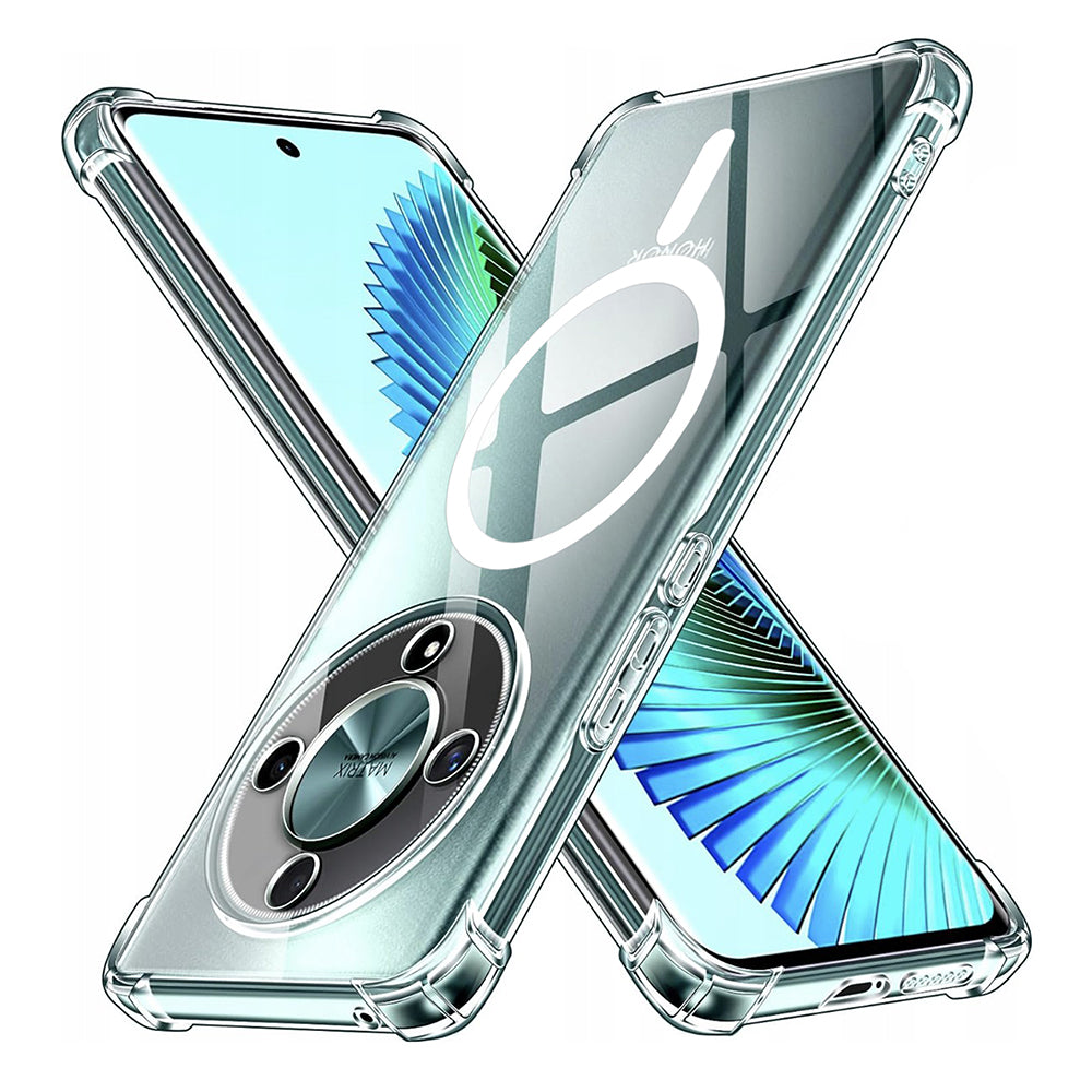 Techsuit - Shockproof Clear Silicone MagSafe - Honor Magic6 Lite - Clear