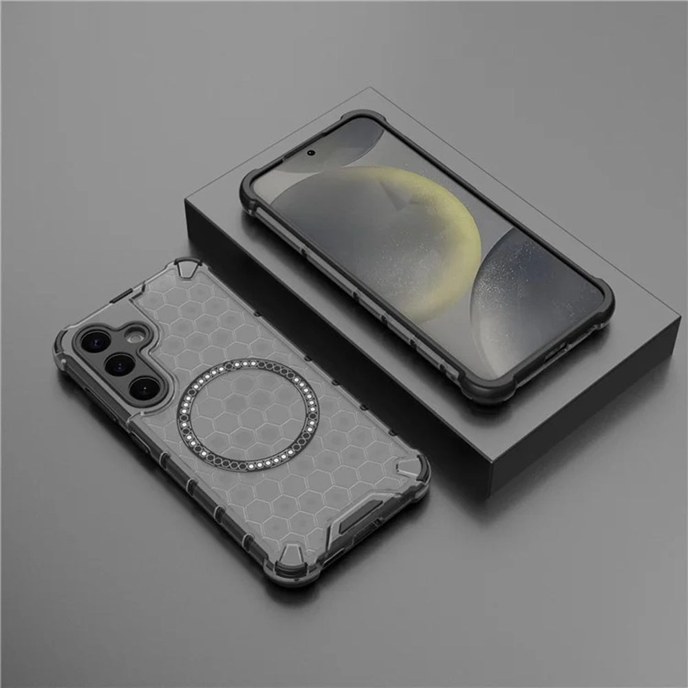 Techsuit - HoneyComb Shield MagSafe - Galaxy S24 - Black