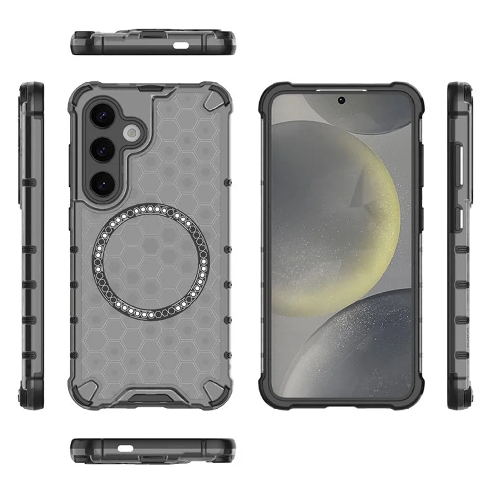 Techsuit - HoneyComb Shield MagSafe - Galaxy S24 - Black