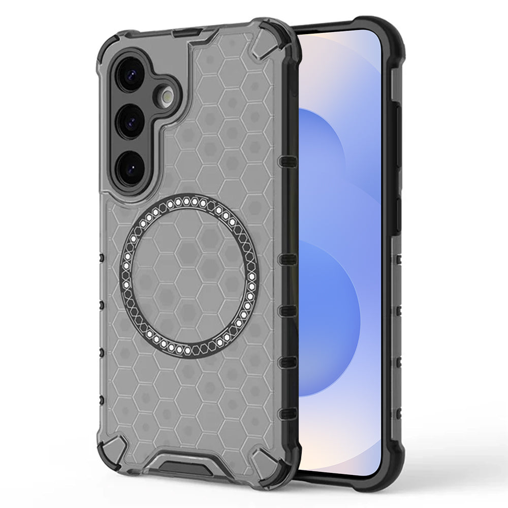 Techsuit - HoneyComb Shield MagSafe - Samsung Galaxy S25 - Black