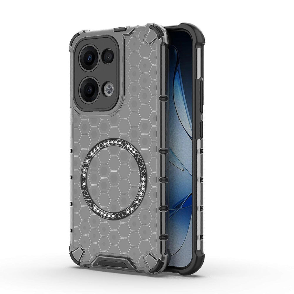 Techsuit - HoneyComb Shield MagSafe - Oppo Reno13 - Black