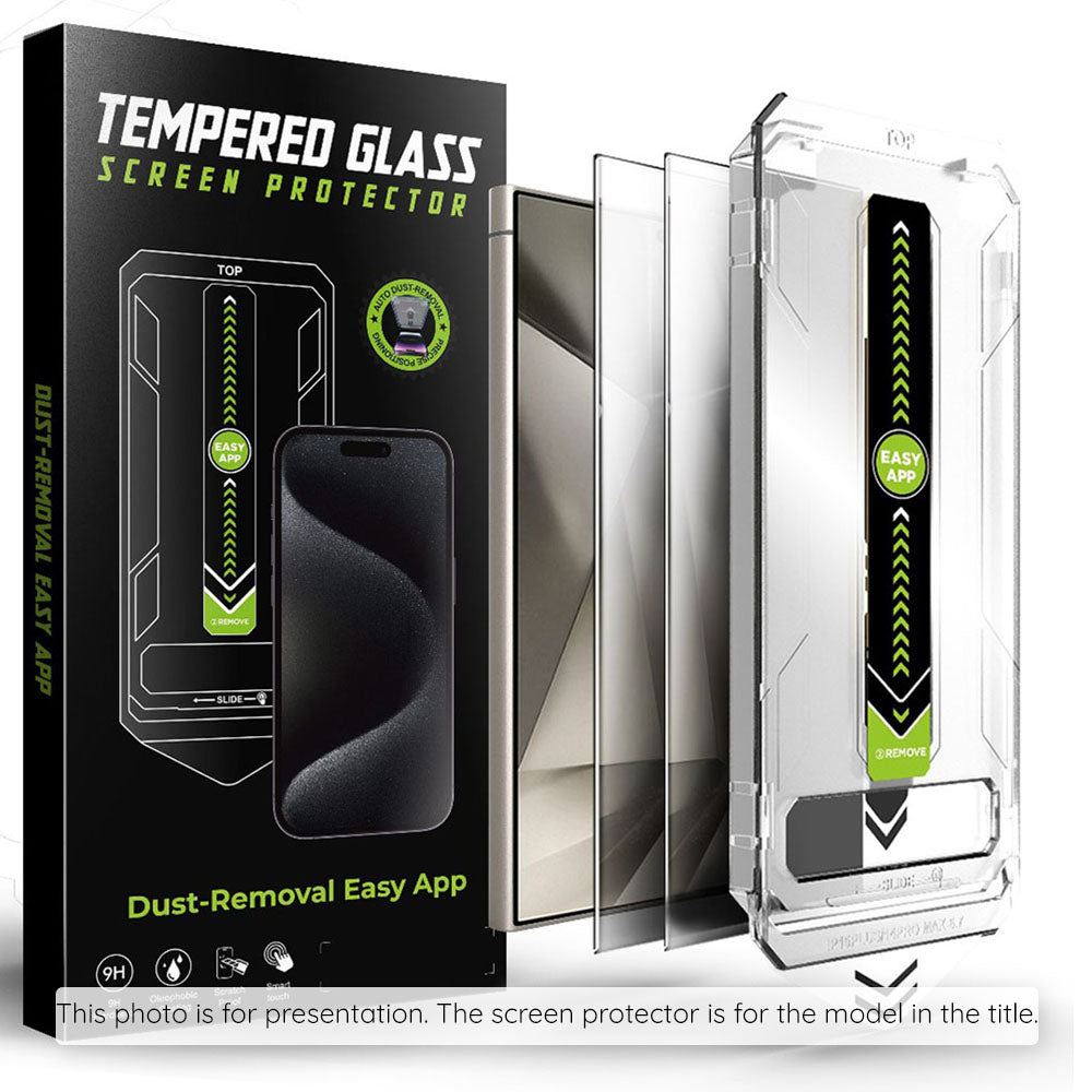 Techsuit - [Fingerprint Unlock Compatible] TitanGlass CrystalHD (2 pack) - Samsung Galaxy S25 FE - Privacy