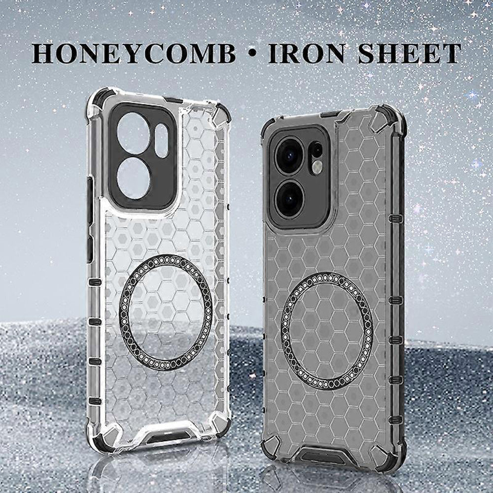 Techsuit - HoneyComb Shield MagSafe - Oppo Reno13 F 4G / Reno13 F 5G / Reno13 FS 5G - Black