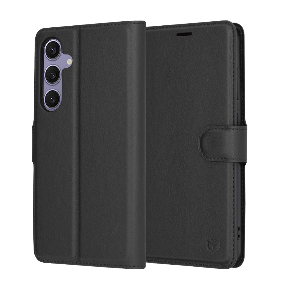 Techsuit - Leather Folio - Samsung Galaxy S24 Plus - Black