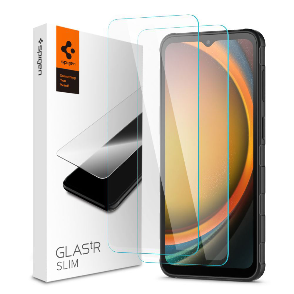 Spigen - Glas.tR Slim (2 pack) - Samsung Galaxy Xcover7 / Xcover7 Pro - Clear