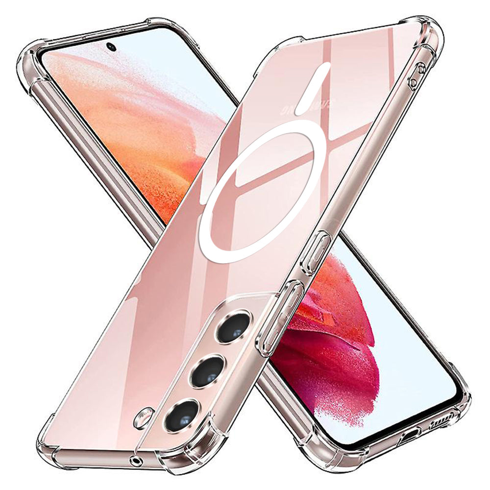 Techsuit - Shockproof Clear Silicone MagSafe - Samsung Galaxy S21 5G - Clear