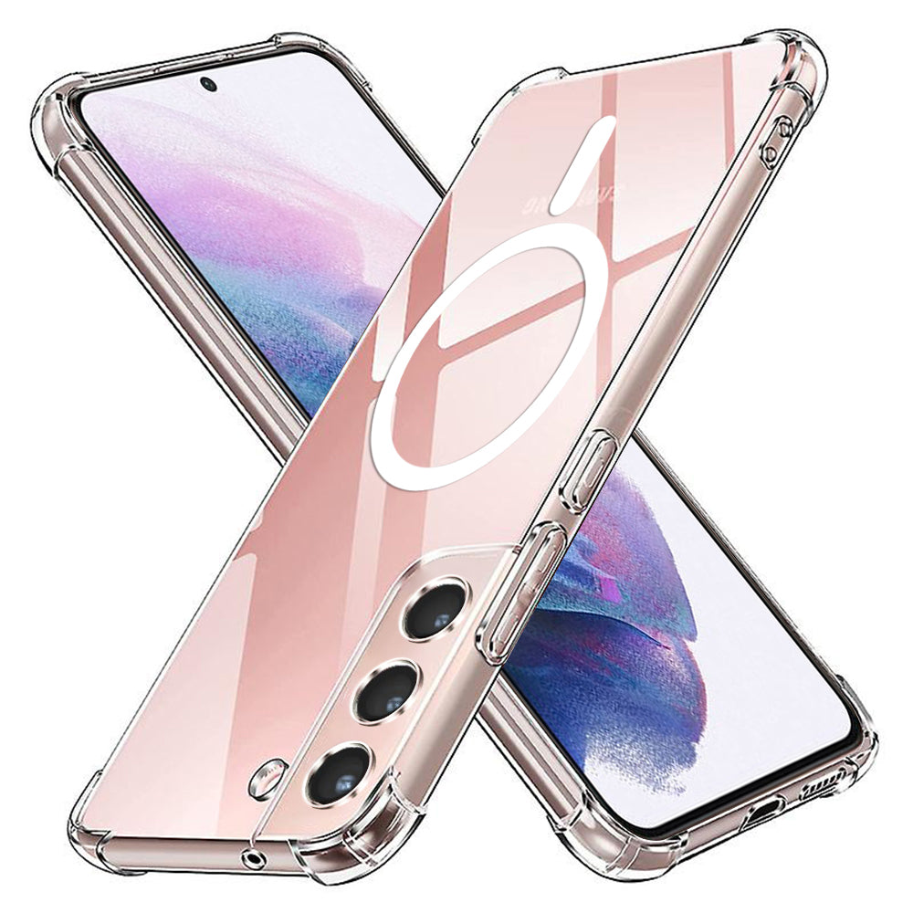 Techsuit - Shockproof Clear Silicone MagSafe - Samsung Galaxy S21 Plus 5G - Clear