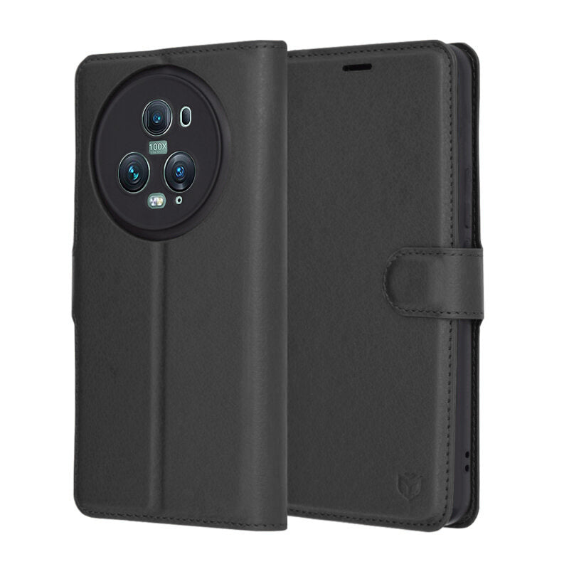 Techsuit - Leather Folio - Honor Magic5 Pro - Black