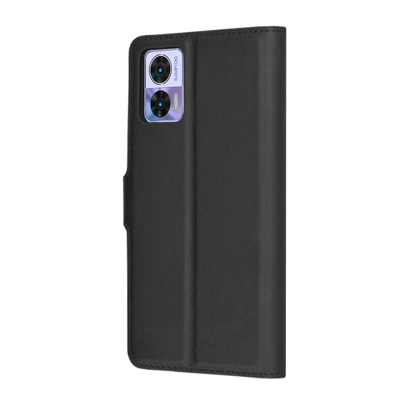 Techsuit - Leather Folio - Motorola Edge 30 Neo - Black