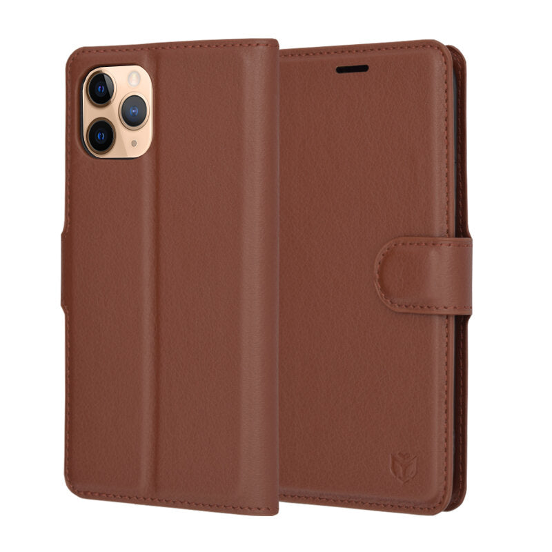 Techsuit - Leather Folio - iPhone 11 Pro - Brown