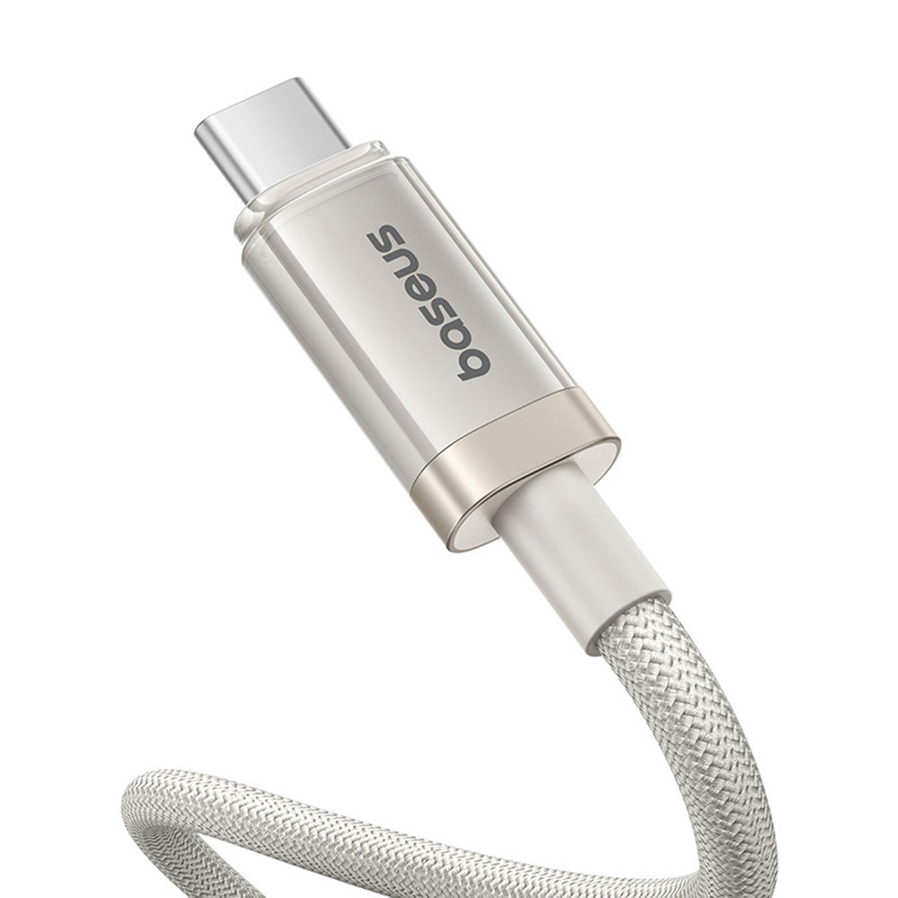 Baseus - Data Cable Titanium (P10378100G21-01) - USB-C to Type-C, 100W, Fast Charging, 480Mbps, 2m - Galaxy Titanium Gold