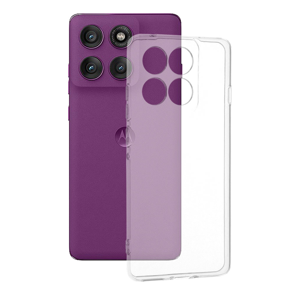 Techsuit - Clear Silicone - Motorola Edge 60 Pro - Transparent