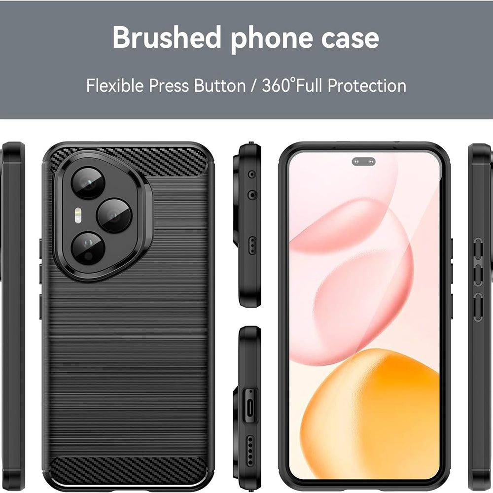 Techsuit - Carbon Silicone - Honor 400 Pro - Black