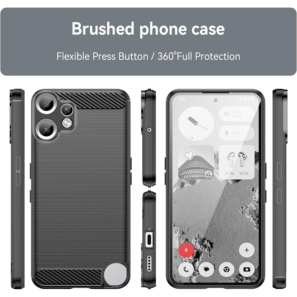 Techsuit - Carbon Silicone - Nothing CMF Phone 2 Pro - Black