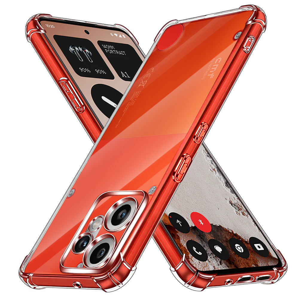 Techsuit - Shockproof Clear Silicone - Nothing CMF Phone 2 Pro - Clear