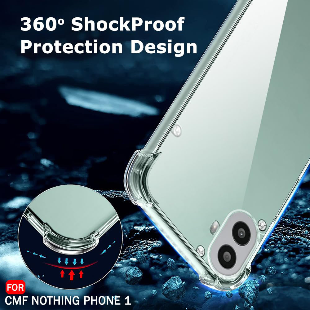 Techsuit - Shockproof Clear Silicone - Nothing CMF Phone 2 Pro - Clear