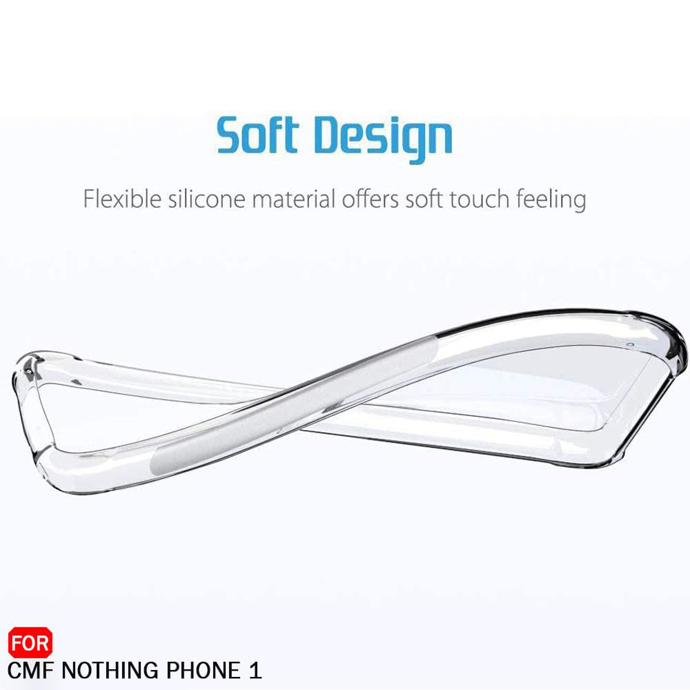 Techsuit - Shockproof Clear Silicone - Nothing CMF Phone 2 Pro - Clear