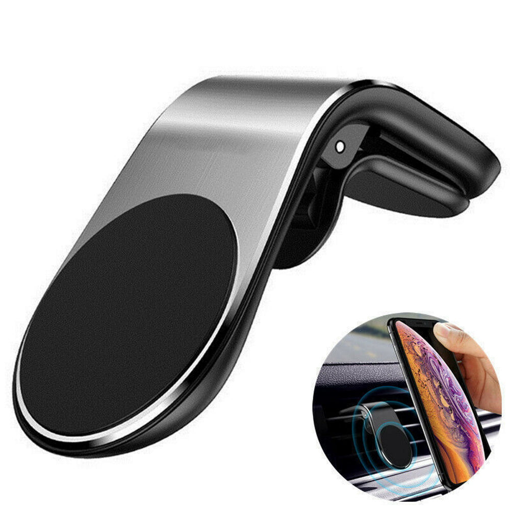 Maxlife MXCH-13 Magnetic Holder For Car Air Vent Μαγνητική βάση στήριξης Smartphone αεραγωγών αυτοκινήτου (Silver)