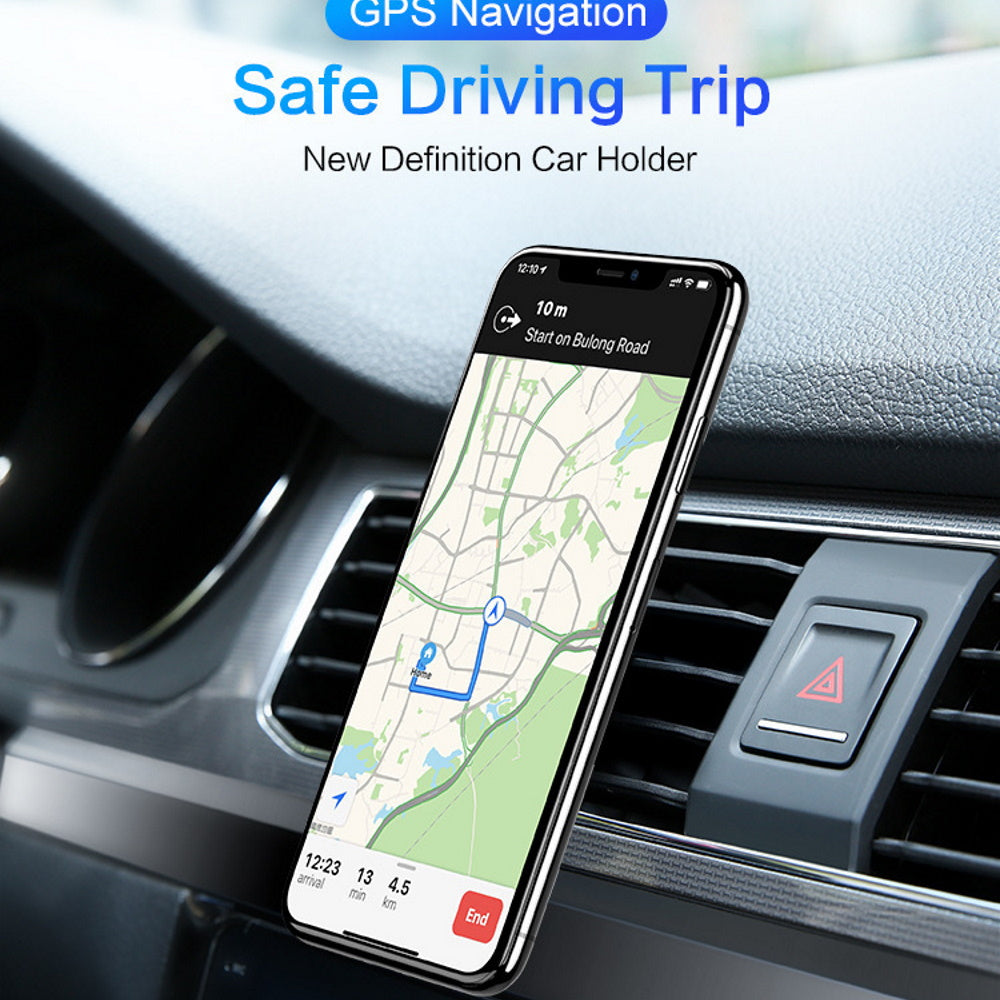 Maxlife MXCH-13 Magnetic Holder For Car Air Vent Μαγνητική βάση στήριξης Smartphone αεραγωγών αυτοκινήτου (Silver)