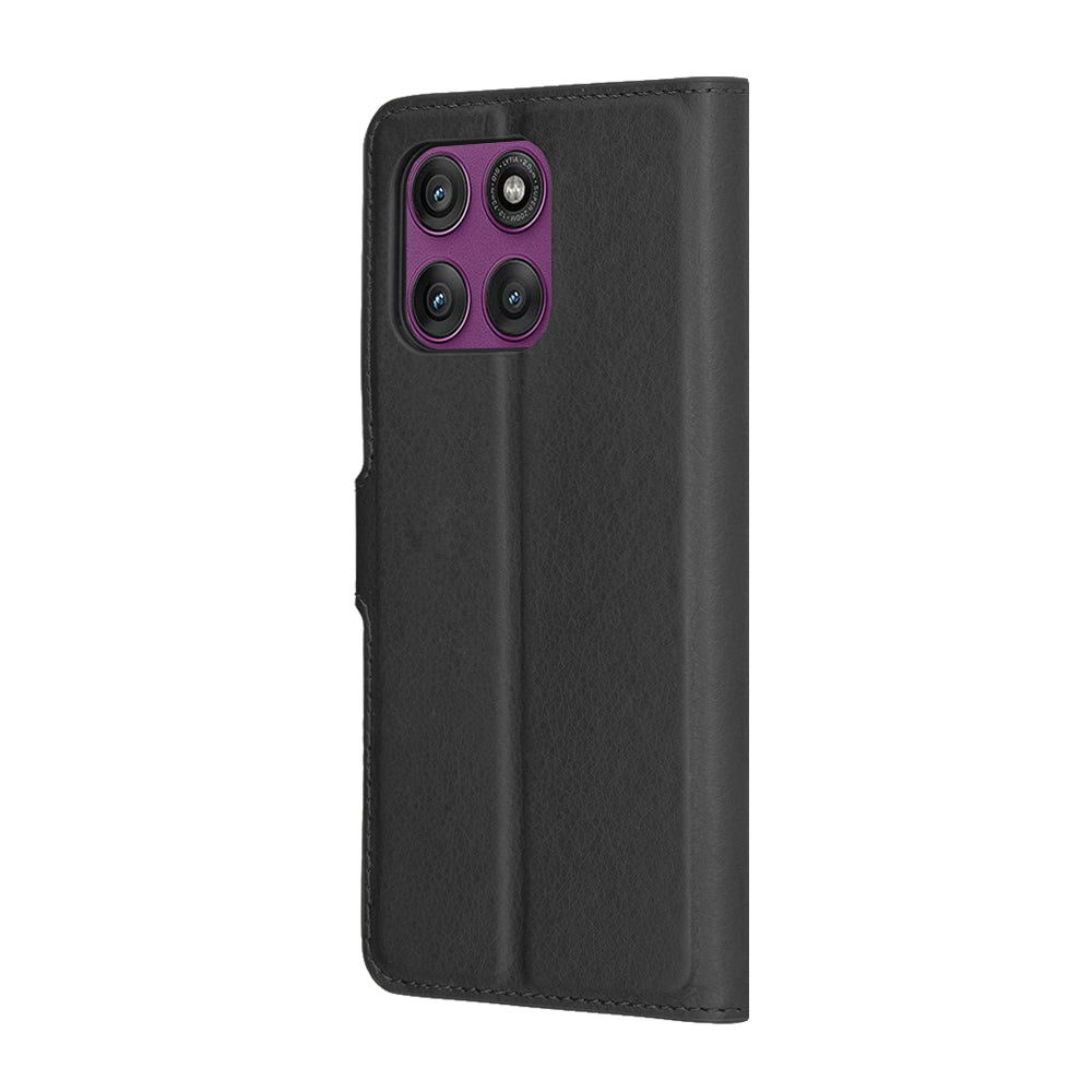 Techsuit - Leather Folio - Motorola Edge 60 Pro - Black