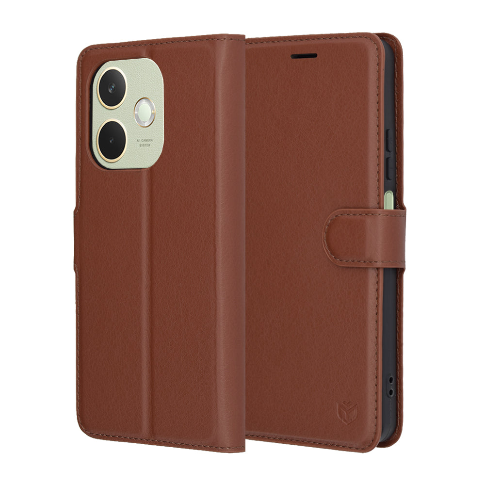 Techsuit - Leather Folio - Oppo A5 Pro 4G / A5 Pro 5G - Brown