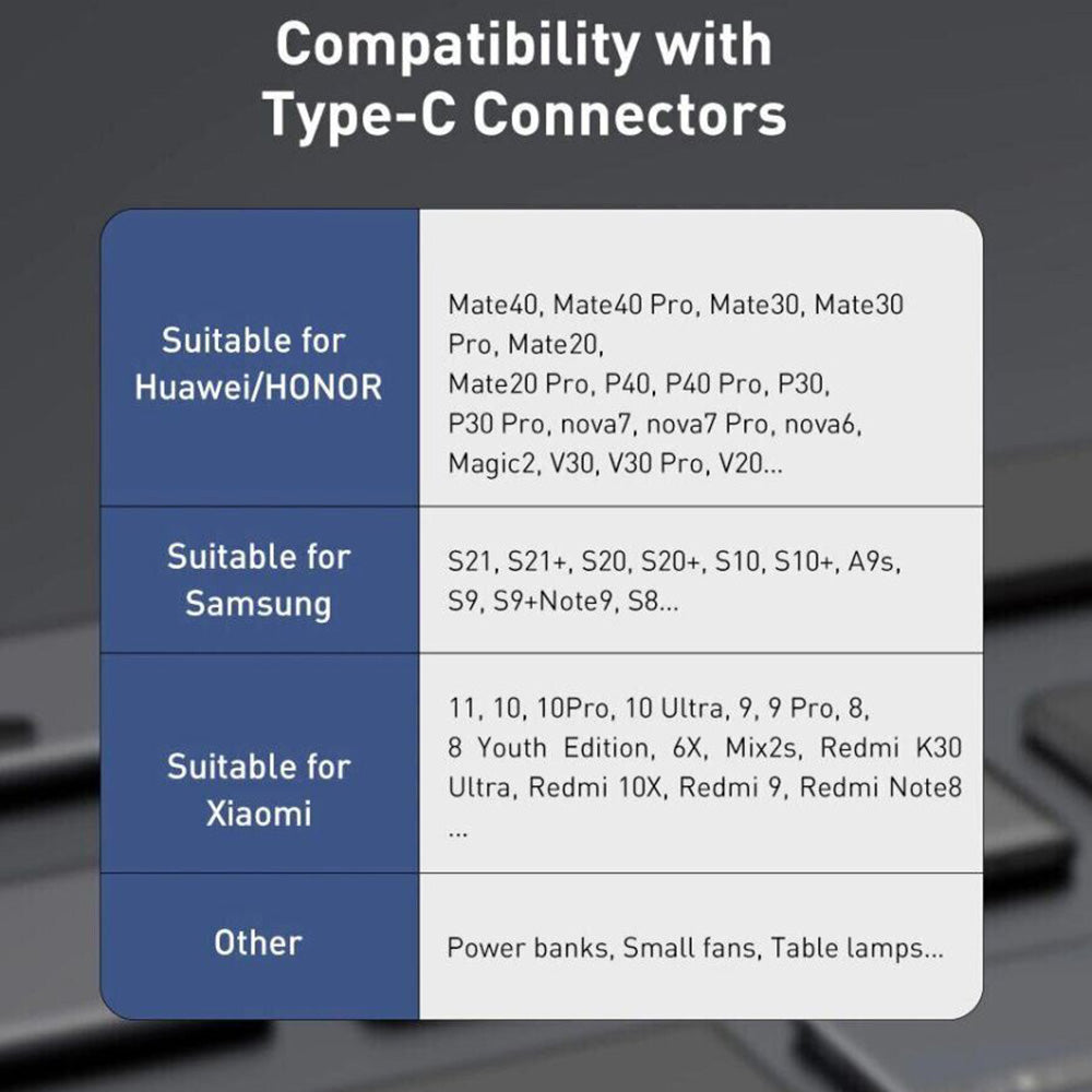 Baseus - Data Cable Cafule Series Metal (CAKF000101) - USB to Type-C Fast Charging, 66W, 6A, 1m - Black