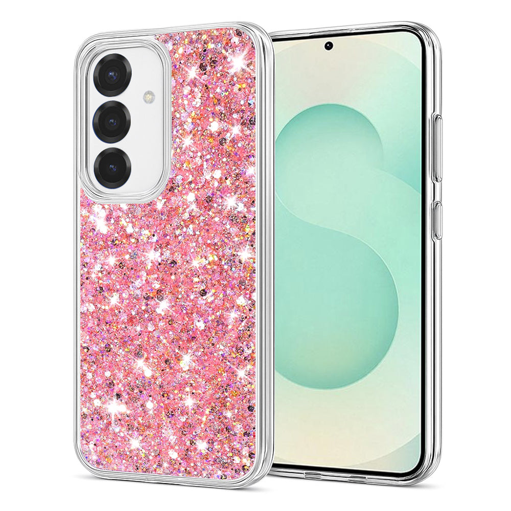 Techsuit - Sparkly Glitter - Samsung Galaxy S25 Plus - Pink