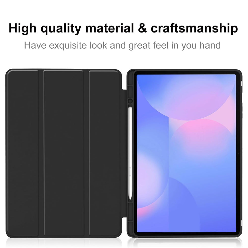 Techsuit - Flex Trifold (with Pencil Holder) - Galaxy Tab S10 FE Plus - Dark Blue