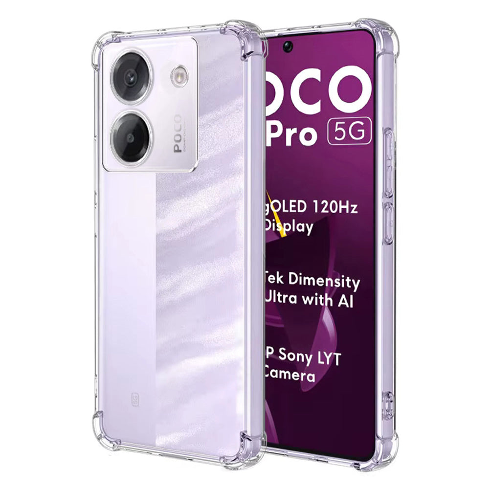 Techsuit - Shockproof Clear Silicone - Xiaomi Poco M7 ProÂ 5G - Clear